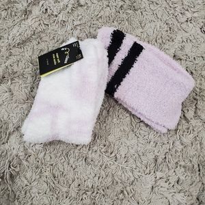 Art Class Girls 2 Pair Soft Crew Socks, Size M/L